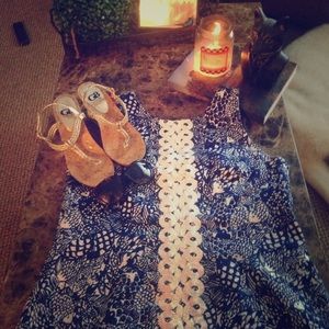 Lilly from Target Shift Dress- Navy/White