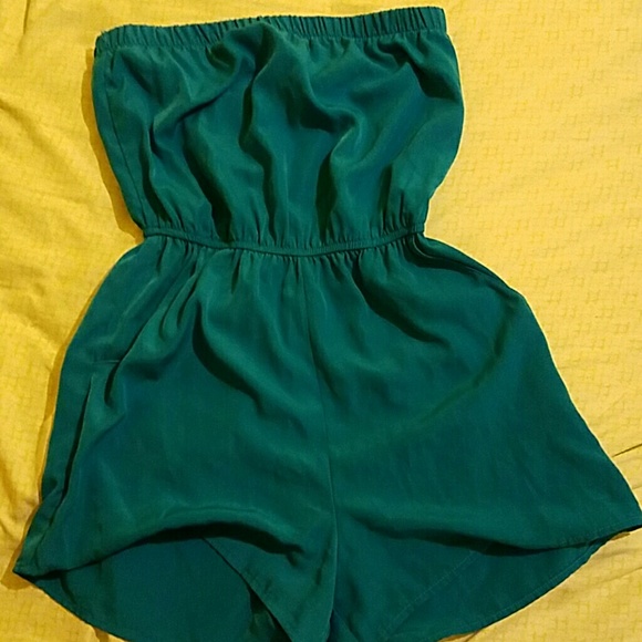 Turquoise sheer jumpsuit/dress