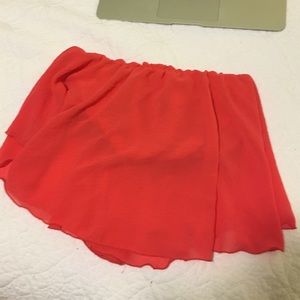 Coral crop top