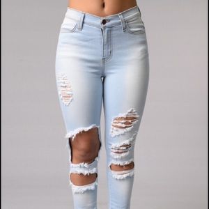 Light Wash Beach Bum Fashion Nova Jeans