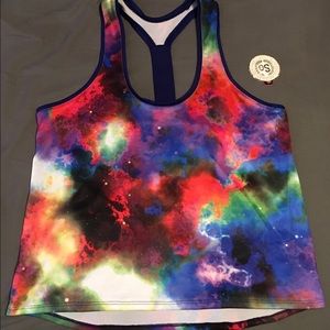 Galaxy pattern workout tank