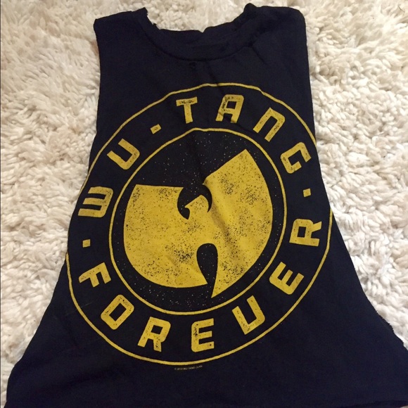 Snipped and styled Wu Tang muscle tee