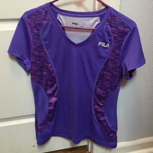 FILA Exercise top Size Large Purple and Pink