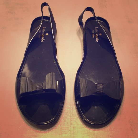 New Kate Spade Odessa Jelly Sandals black sz 10