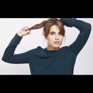 Everlane Emerald Green Crewneck Cashmere Sweater