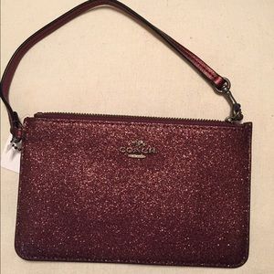 Coach glitter wristlet