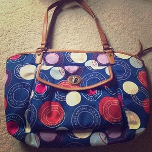 Authentic Coach Polka dot Leah