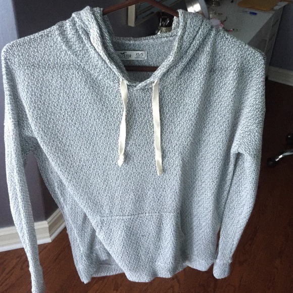 hollister knit hoodie