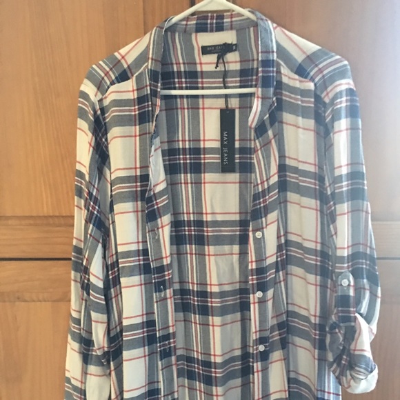 Max Jeans Flannel.  NWT Size 1X