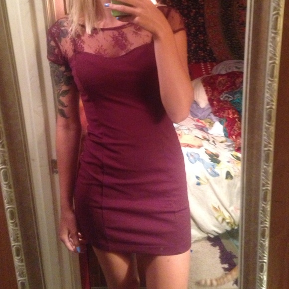Purplish maroon dress