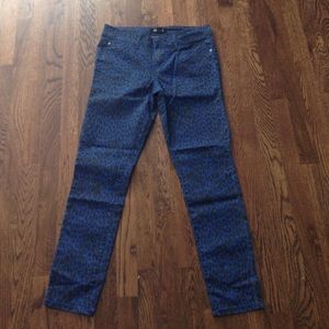 Blue Leopard Jeans