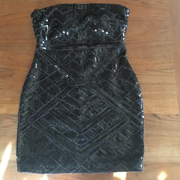 Beautiful Black Sequence Dress