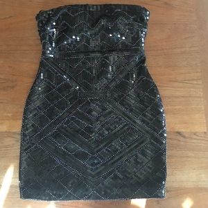 Beautiful Black Sequence Dress