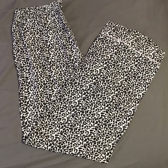 Cheetah print pajama pants