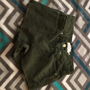High waisted shorts