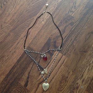 Betsy Johnson Cupid Love Necklace
