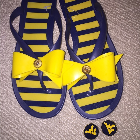 LillyBee Wvu flip flops