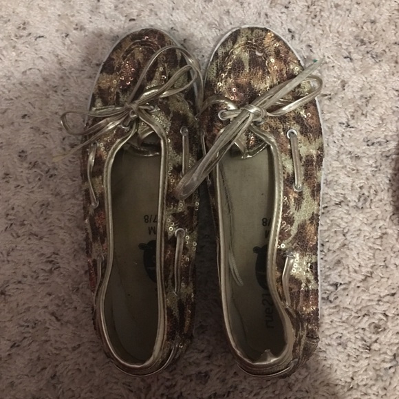 Cheetah sequen Shoes size 7/8 medium