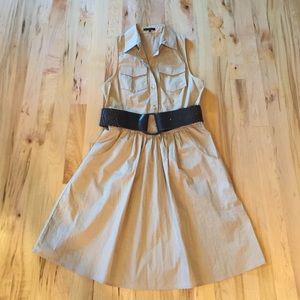 Theory sleeveless shirt dress