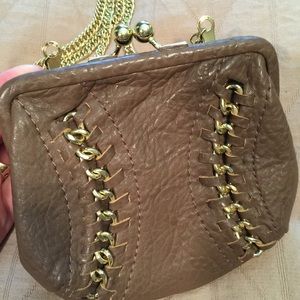 Long cross body change purse