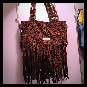 Steve Madden Cheetah Fringe bag