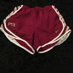 FSU Nike running shorts