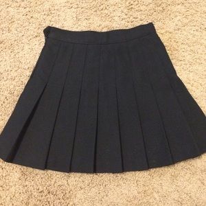 American Apparel Black Tennis Skirt