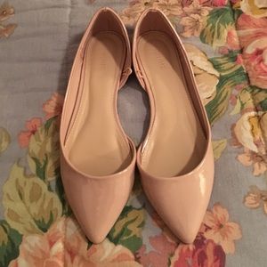 Forever 21 pointed toe nude flats