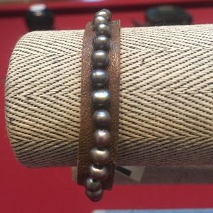 New leather BR bracelet with beading
