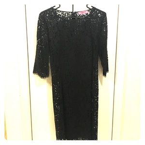 Black lace dress