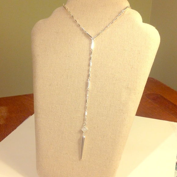 Stella & Dot Bianca Lariat - silver