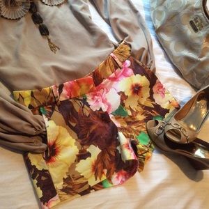 J.Crew floral shorts size 0 like new!