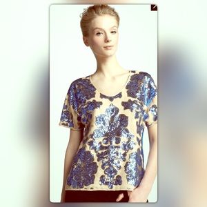 TRACY REESE 💎RARE💎 for Target floral sequin top