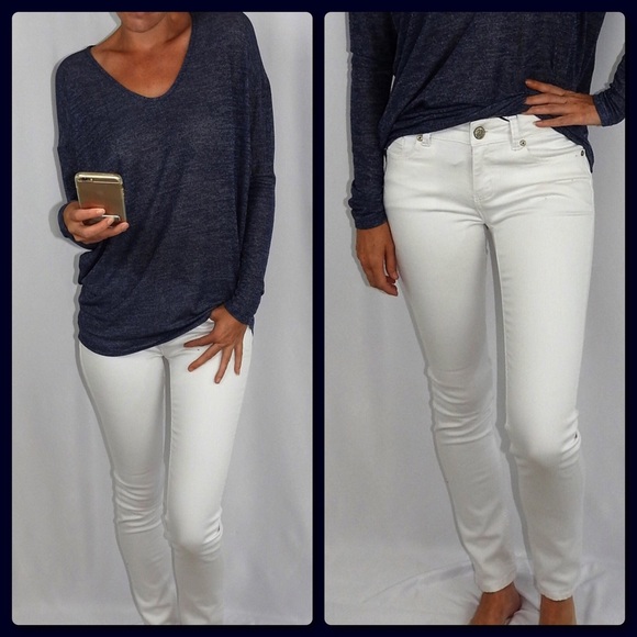 SUMMER CLEARANCE🌞White Skinny Ankle Jeans - Picture 2 of 4