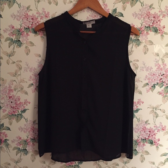 Cute Button Up Sheer Blouse