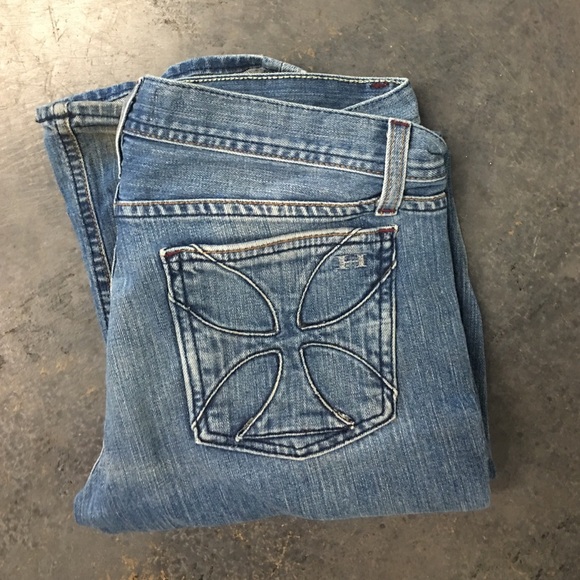 Light denim jeans