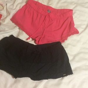 Aerie shorts (pink) Gilly Hicks shorts (navy)