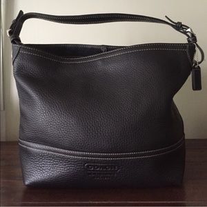 Coach Black Leather Hobo