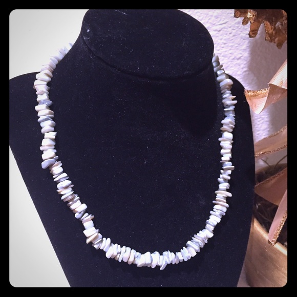 Green river stone necklace