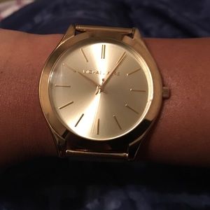 Michael Kors gold mesh watch