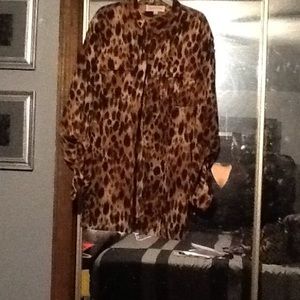 Leopard print blouse