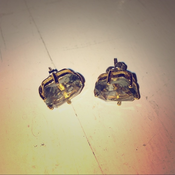 K A T E   S P A D E | Gray Oval Studs