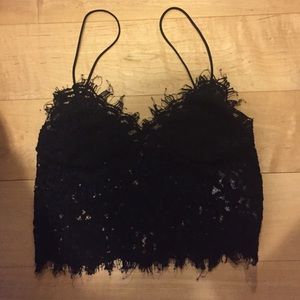 20$!! 🔥size small black lace scalloped bralette