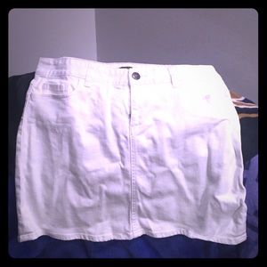 J.Crew White Denim Skirt