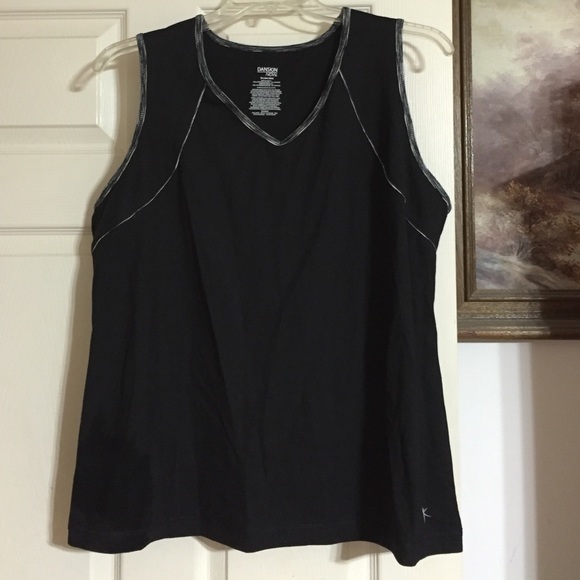 20W Danskin Active Wear Athletic Black Plus Top