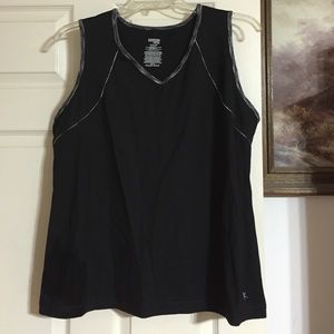 20W Danskin Active Wear Athletic Black Plus Top
