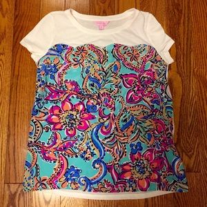 Lilly Pulitzer Bait and Switch Emma Scalloped Top