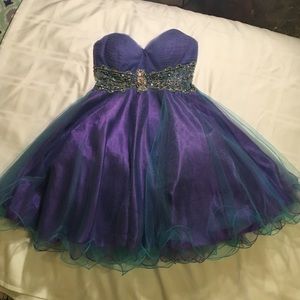 Partytime Short Purple Formal Dress