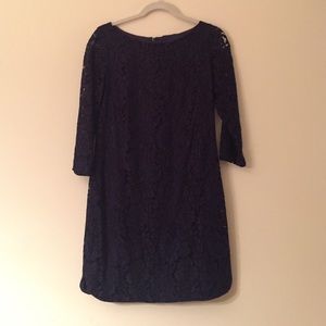 Navy Blue 3/4 sleeve Vince Camuto lace dress