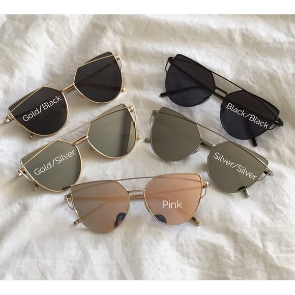 Metal Reflective Oversize Sunglasses - G/S - Picture 3 of 4